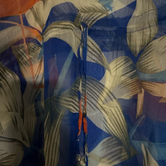 Exist Beach Swimwear Coverup Royal Flamingo One Size - Picture 4 of 6